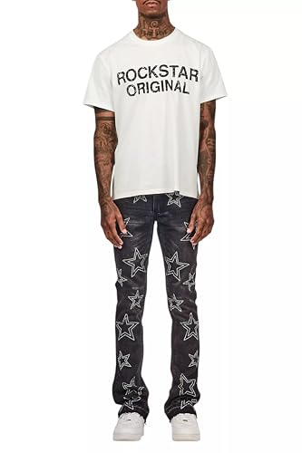 Men's Kama Rhinestone Stacked Flare Jean