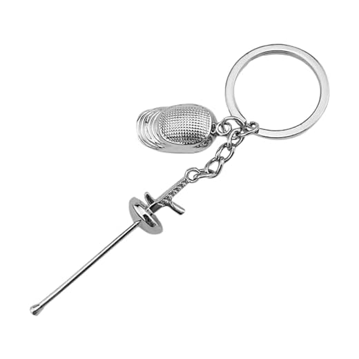 Llavero De Esgrima - Llavero Colgante De Esgrima De Sable | Llavero De Espada De Sable De Esgrima | Llavero Colgante De Esgrima Deportiva | Llaveros Con Adorno De Sable - Llaveros Coleccionables Para
