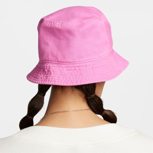 Nike Chapéu balde lavado Apex Futura, Brincalhão rosa/branco, Small