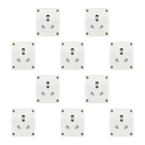 Image of 6A /16A, Uni Socket, Capton, Urea Backpiece,WH