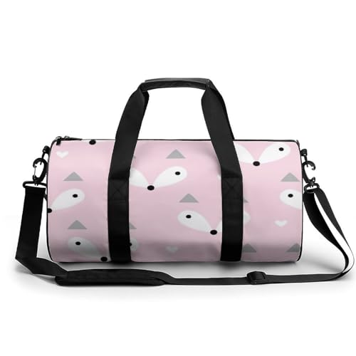 Sac de voyage renard rose mignon compact 45cm pour ne plus manquer d'espace