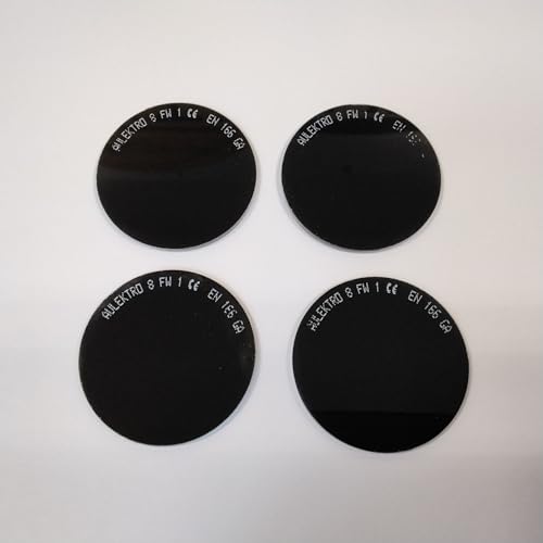 Rondelles de rechange DIN 8 pour lunettes de soudeur contre la fatigue visuelle