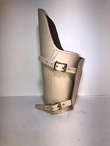 The Plain Jane- Veg- Tan Outer, Top Grain Leather Inner (Right Arm (for left-handed welders), Medium)