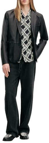 Men's Andrius Leather Blazer3