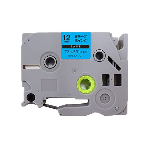 ブラザー用 ピータッチ 互換 テープ TZe-531 ラベルカートリッジ 12mm ピータッチキューブ対応