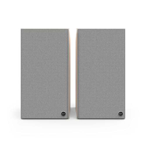 Image of Klipsch The Nines II Dolby Atmos 8 inch Powered Speakers Red Oak (Pair)