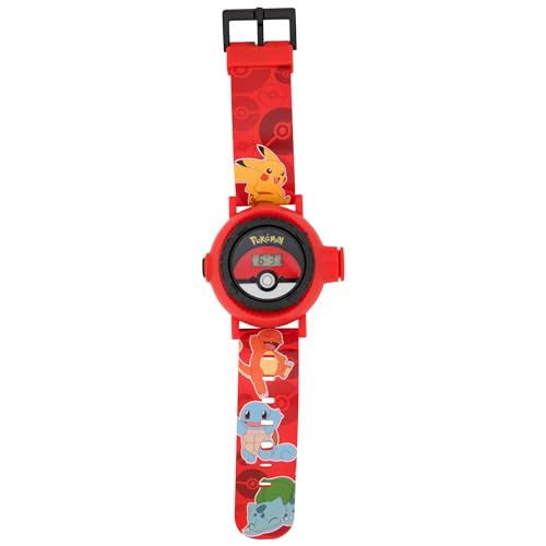 Accutime Pokemon Gen 1 Starters LCD Kid's Watch with Silicone Band