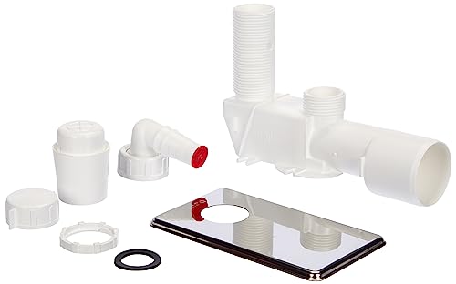 Alcaplast Hochwertiges Unterputzsiphon -Unterputz-Siphon für Waschmaschine, Waschmaschienenanschluss-ALCA-chrom, Edelstahl