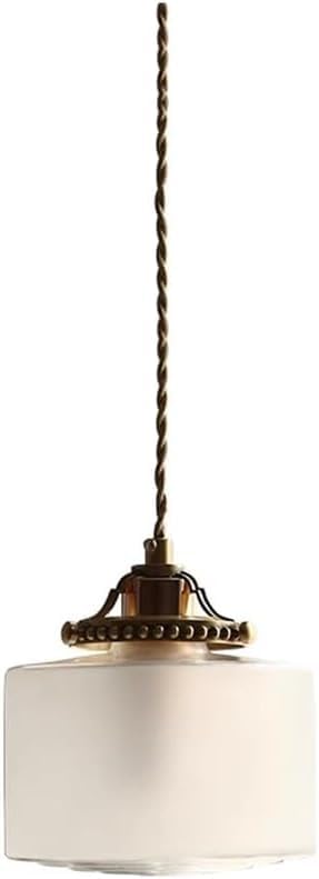Plafonnier industriel vintage suspendu avec cordon torsadé
