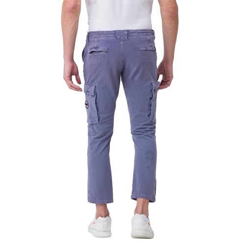 Image of Spykar Men's Mid Rise Regular Fit Cotton Pant (8907966888326P)