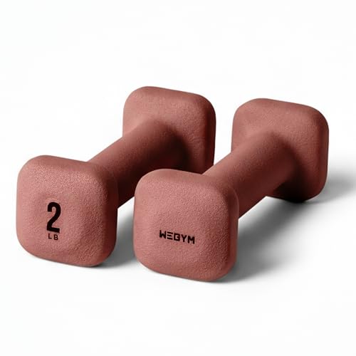 WeGym SafeGrip Square Dumbbells with Anti Slip Handles, Aesthetic Free