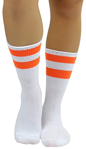 Image of ToBeInStyle Women's Acrylic Ankle Hi With Double Stripe Top Crew Fun Athletic Socks