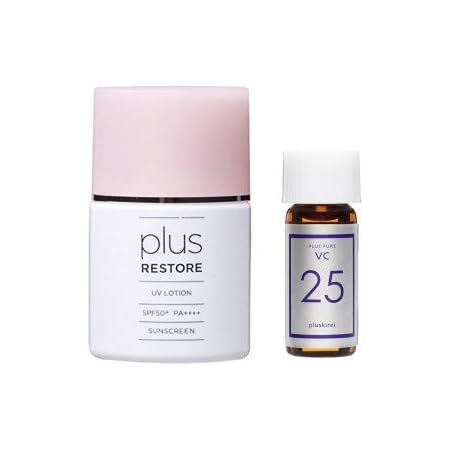 Amazon Co Jp プラスリストア Uvローション 日焼け止めローション Spf50 Pa 30ml ピュア ビタミンc 美容液 プラスピュアvc25 ミニ ビューティー