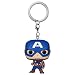 Produktbild Funko Pop! Keychain: Marvel NC - Captain America - Marvel Comics - Neuartiger Schlüsselanhänger - Vinyl-Minifigur Zum Sammeln - Strumpffüller - Geschenkidee - Offizielle Handelswaren