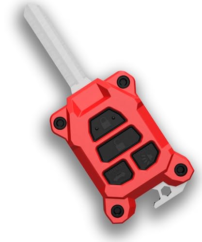 Coque de clé Tacoma 3e génération rouge avec décapsuleur acier pour SR5