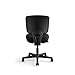 HON Volt Armless Chair, Ergonomic Adjustable Center-Tilt Recline, Fabric Back and Seat, Swivel Desk Chair, Black