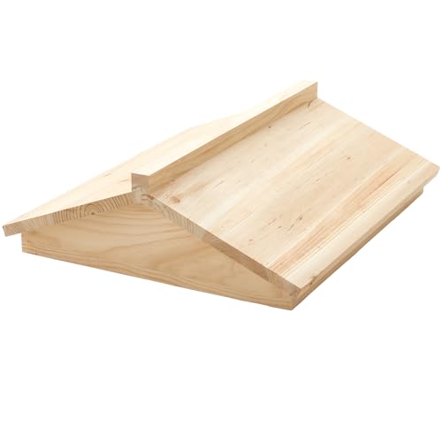 10 Frame Bee Hive Cover, Telescoping Hive Top, Wooden Honeycomb Roof, Keep Warm and Ventilate, Weather-Resistant and Corrosion-Resistant