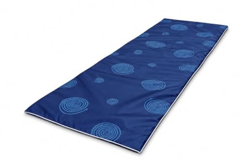 Luckspuma Colchonete Camping Solteiro 65x180x3cm D18 Azul