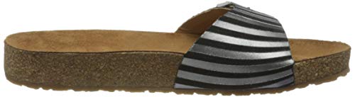 Image of HAFLINGER Andrea Elegant Leather Sandals with Rubber Sole and Cork Latex Footbed Unisex
