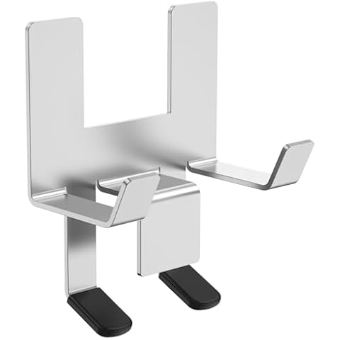 WOTPCRD 2Pcs Kitchen Crock Pot Lid Holder, Pot Lid Holder, Stainless Steel Pot Lid Rack with Silicone Pad Space Saving Pot Lid Stand for Most Cooking Pot to Keep Countertop No Mess(Silver,2) Cover