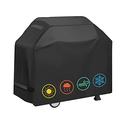 Grillabdeckung, wasserdichte BBQ Grillabdeckung, 147,3 cm reißfeste und Anti-UV-Grill-Gasgrill-Abdeckung, kompatibel für Weber Char-Broil Nexgrill Grills und mehr