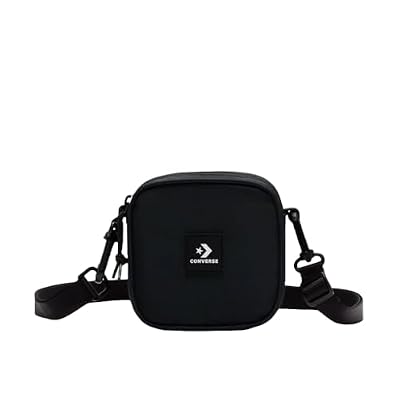 CONVERSE Borsa a tracolla nera Floating Pocket, nero, Taglia unica