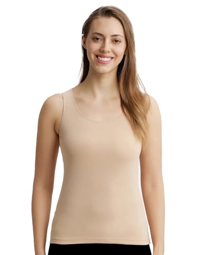 Jockey 1535 Women's Super Combed Cotton Rib Fabric Inner Tank Top with Stay Fresh Treatment