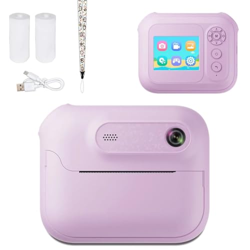 Appareil photo instantané enfant HD avec imprimante thermique et lecteur MP3