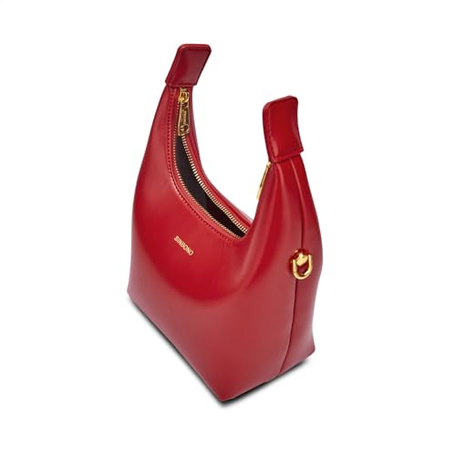 SINBONO Small Top Handbags for Women, Soft Vegan Leather Shoulder Hobo Crossbody Bag, Mini Purses Casual Dumpling Pouch2