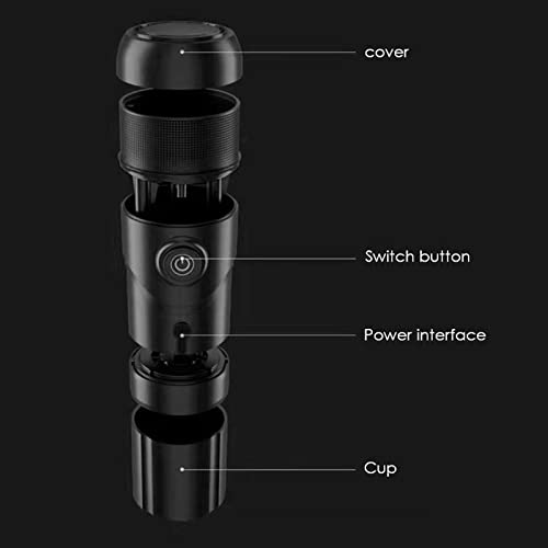 Reisekaffeemaschine, tragbare Kaffeemaschine, Mini-USB-Kabel mit wiederverwendbarer Kapselhülle für das Auto – Bild 6