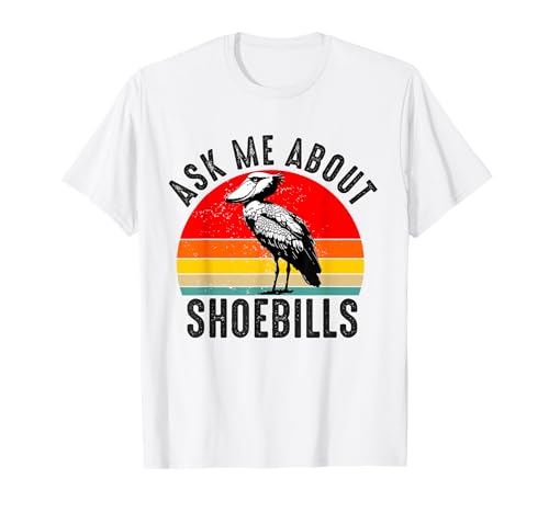 Shoebill Stork Bird Shoe-billed Stork Mujeres Hombres Whaleheads Camiseta