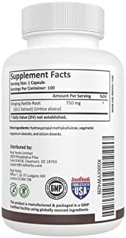 Stinging Nettle Root 10:1 Pure Extract 750mg (Equivalent to 7500mg Raw Stinging Nettle Root) Promotes Prostate & Urinary Tract Health - 100 Vegetarian Capsules