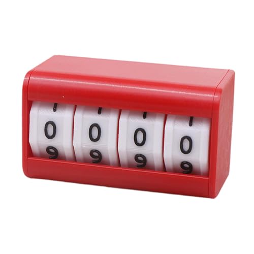 Menolana Billiards Pool Scoreboard Scoring Device Multifunctional Score Keeper Score Counter for Volleyball Badminton Baseball Sports, Red