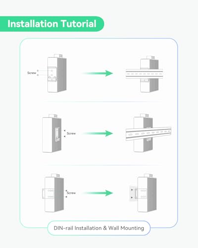 Image of LINOVISION Industrial 5 Ports Full Gigabit DC12V PoE++ Switch for Solar or RV UPS System, Supports DC 9~54V Input, 4 BT90W PoE++ Ports for PoE Lighting and 1 Passive 24V PoE Port for Access Points