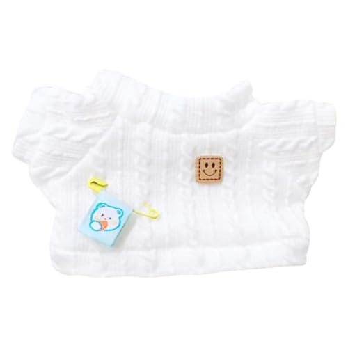 niannyyhouse セーター ニット ジャンパー 20cm 40cm ぬいぐるみ 服 綿人形 着せ替え アクセサリー (White-40cm)