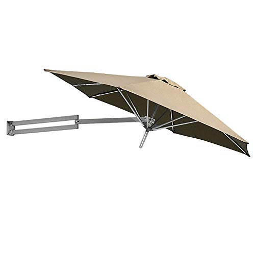 Parasol mural inclinable en aluminium de 8ft anti-UV pour ombrager un balcon