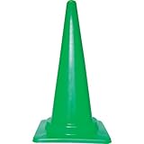 安全コーン 幅380ｍｍX高さ700ｍｍ グリーン