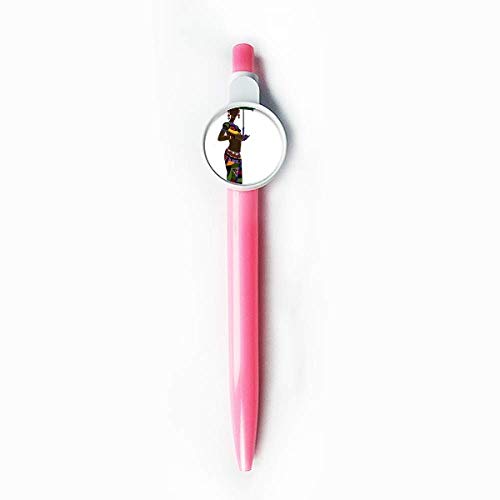 Stylo à bille femme africaine idée cadeau aborigène noir original