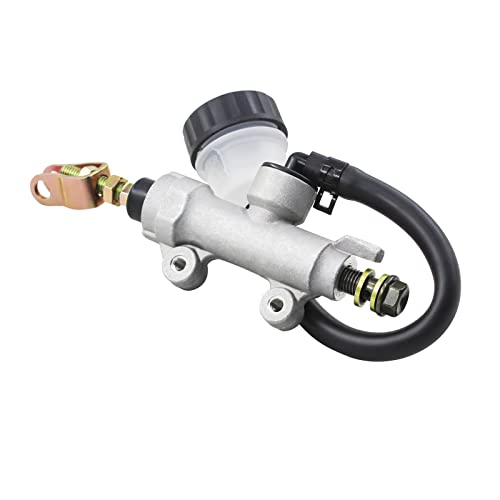Road Passion Cilindro maestro Bomba de freno trasero Hidráulico Compatible con Honda Yamaha Kawasaki Suzuki