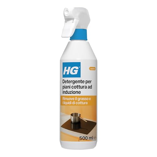 HG Detergente per Pulizia Giornaliera di Piani Cottura - Detergente per Piani Cottura in Vetroceramica e Gas, Adatto ad un Uso Quotidiano, 500 ml
