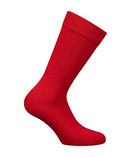 Mi-chaussettes Unies Cachemire et Laine, Rouge, Homme, Uni, Mi-chaussettes Made in France fr, fabrication française, Sans couture Cover