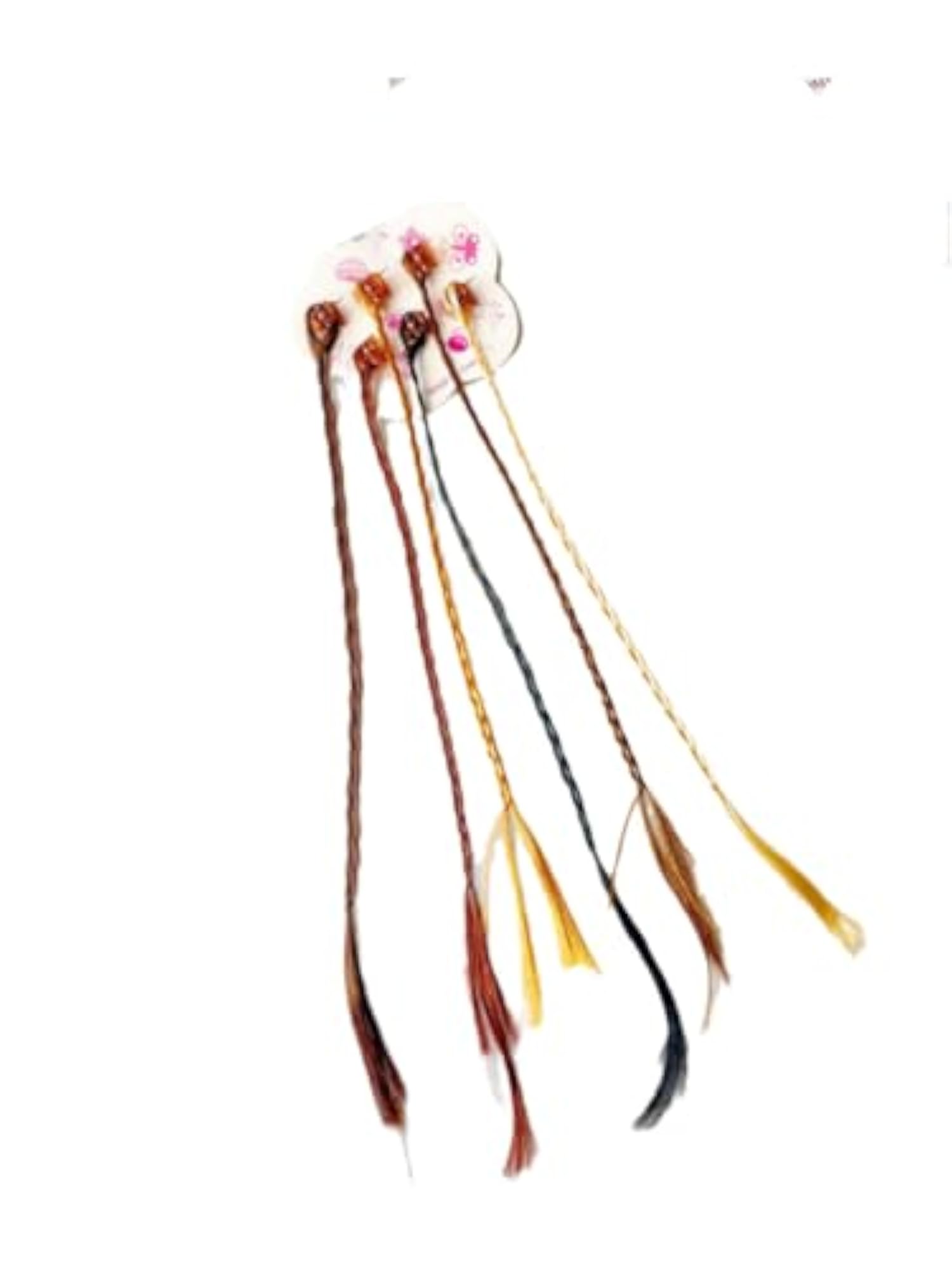 6pcs Multicolor Fake Hair Extensions for Kids