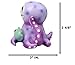 Ebros Furry Bones Octopee The Purple Octopus Skeleton Figurine 2.5