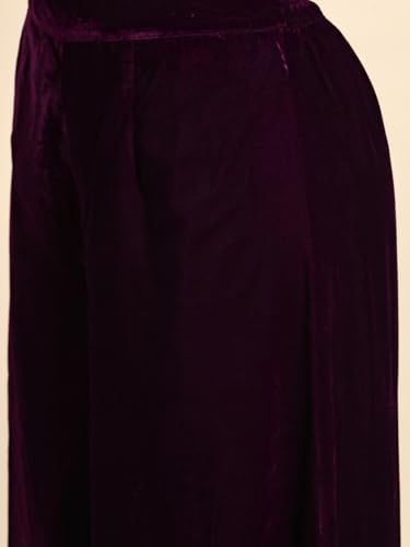 Image of Libas Womens Embroidered Velvet Saree for Women