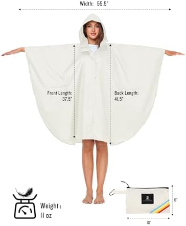 SaphiRose Unisex Adult Yy-k29 Poncho (pack of 1)