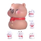 TOYANDONA 6piezas Figuras Miniatura De para Adornos De Jardín y Decoración Navideña Perros y Ovejas