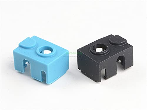 Lysee 3D Printer Parts & Accessories - 1pcs Prusa Mini 3D Printer Extruder Heat Block Silicone Socks Blue Black High Temperature Resistance 3D Printer Parts - (Color: Black)