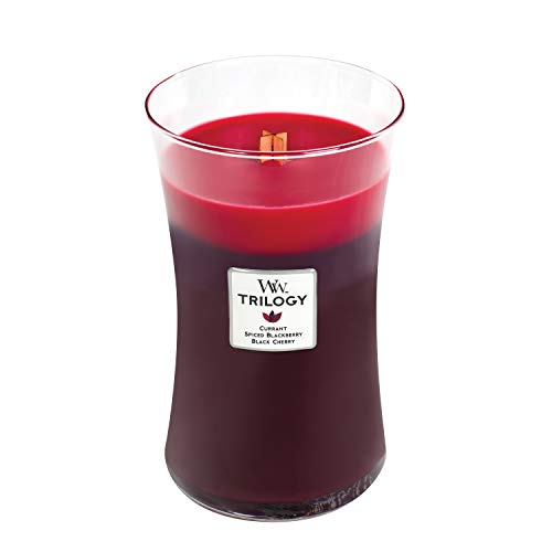Bougie WoodWick Trilogy grand format avec mèche Pluswick crépitante - 3