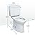 TOTO Drake Two-Piece Elongated 1.28 GPF Universal Height TORNADO FLUSH Toilet with CEFIONTECT and Right-Hand Trip Lever, Cotton White - CST776CEFRG#01
