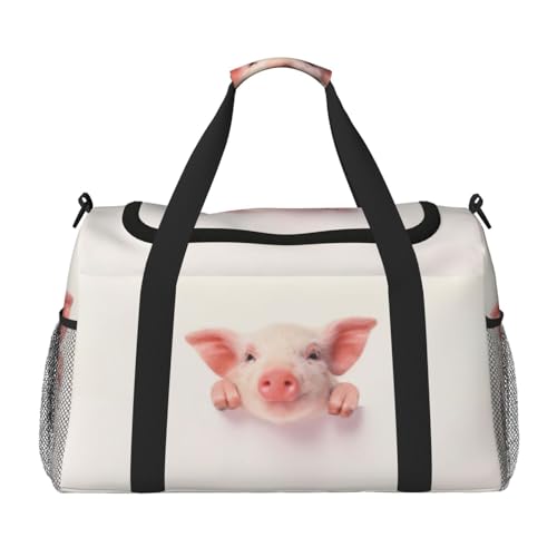 Articles personnels sac de voyage femme motif cochon sans stress